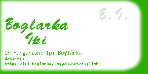 boglarka ipi business card